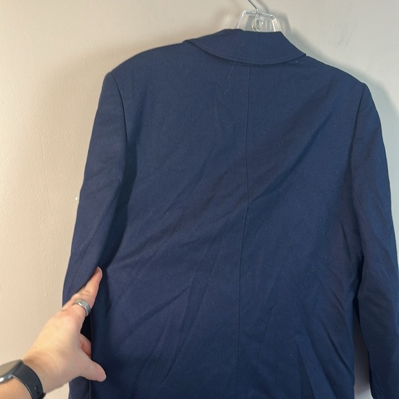 Pendleton Vintage 100% Wool Double Breasted Navy Blazer Size 12 Menswear - Picture 9 of 14